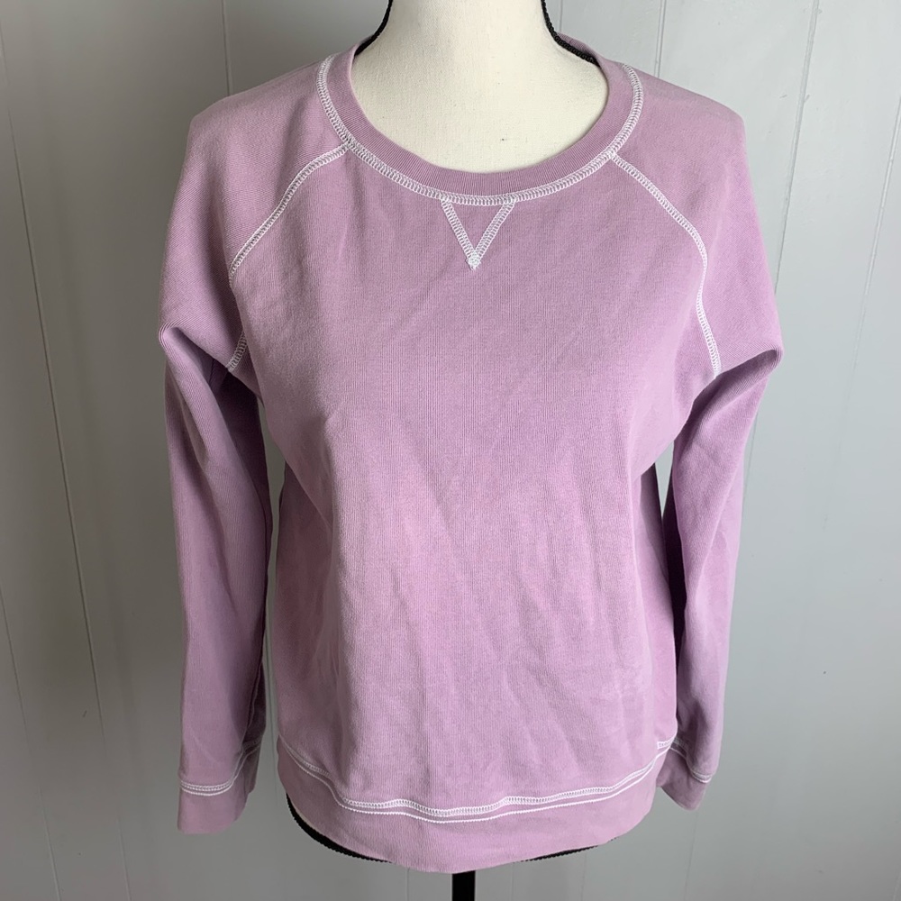 Eddie Bauer Lavender Cotton Sweatshirt-S